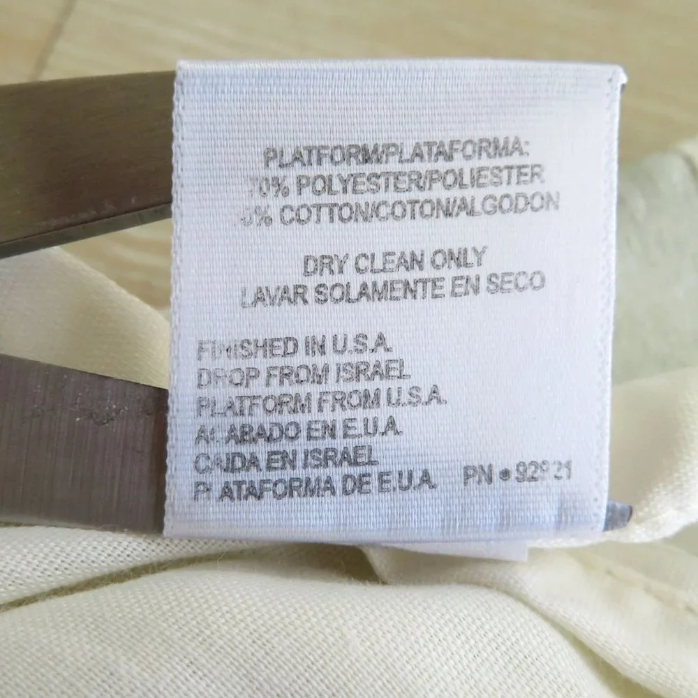 Vintage Croscill Cal King Bed Skirt Multicolor Spa Leaf 14
